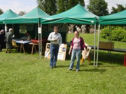 Philippe et Martine devant notre stand