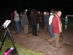 Une cinquantaine de personnes est venu observer l'clipse