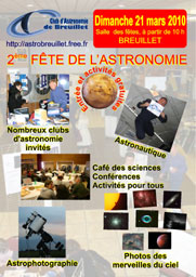 Affiche de la 2me fte de l'astronomie