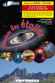 L'affiche de la Semaine des Etoiles 2008